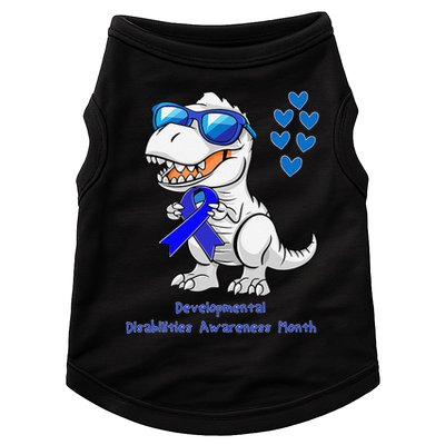 T-rex Dinosaur Developmental Disabilities Awareness Month Doggie Tank