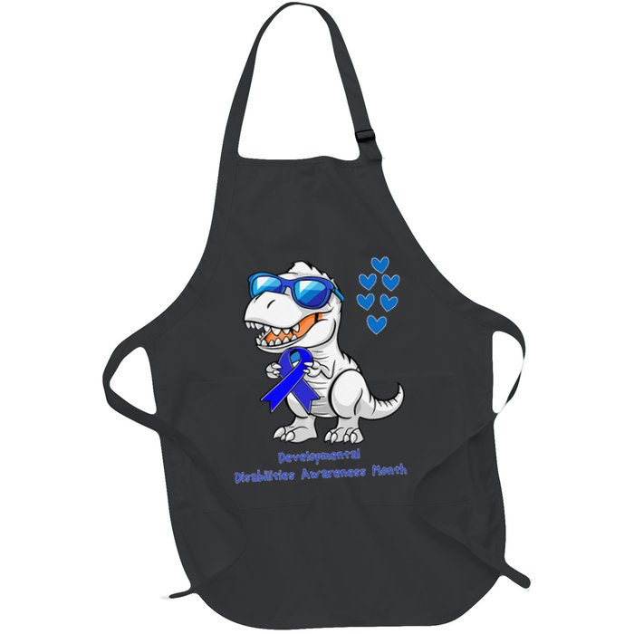 T-rex Dinosaur Developmental Disabilities Awareness Month Apron