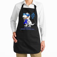 T-rex Dinosaur Developmental Disabilities Awareness Month Apron