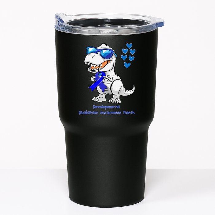 T-rex Dinosaur Developmental Disabilities Awareness Month Tumbler