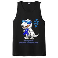 T-rex Dinosaur Developmental Disabilities Awareness Month PosiCharge Competitor Tank