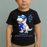 T-rex Dinosaur Developmental Disabilities Awareness Month Toddler T-Shirt