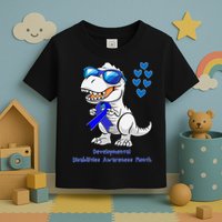 T-rex Dinosaur Developmental Disabilities Awareness Month Toddler T-Shirt