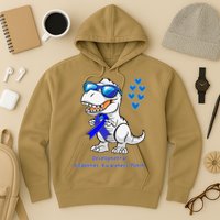 T-rex Dinosaur Developmental Disabilities Awareness Month Hoodie