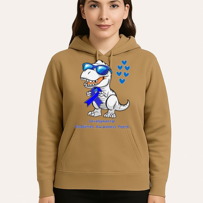 T-rex Dinosaur Developmental Disabilities Awareness Month Hoodie