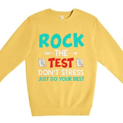 Test Day Do Your Best State Testing Teacher Student Premium Crewneck Sweatshirt