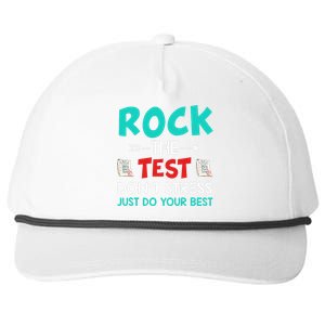 Test Day Do Your Best State Testing Teacher Student Snapback Five-Panel Rope Hat