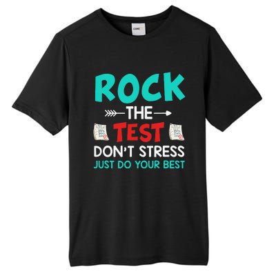 Test Day Do Your Best State Testing Teacher Student Tall Fusion ChromaSoft Performance T-Shirt