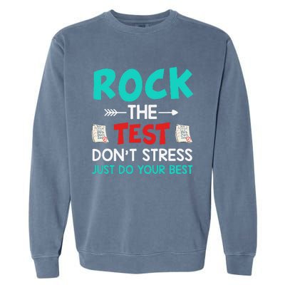 Test Day Do Your Best State Testing Teacher Student Garment-Dyed Sweatshirt