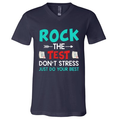 Test Day Do Your Best State Testing Teacher Student V-Neck T-Shirt