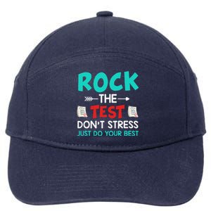 Test Day Do Your Best State Testing Teacher Student 7-Panel Snapback Hat