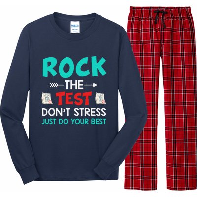 Test Day Do Your Best State Testing Teacher Student Long Sleeve Pajama Set