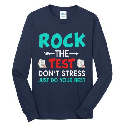 Test Day Do Your Best State Testing Teacher Student Tall Long Sleeve T-Shirt