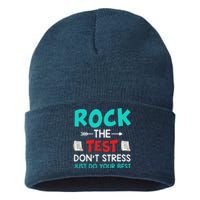 Test Day Do Your Best State Testing Teacher Student Sustainable Knit Beanie