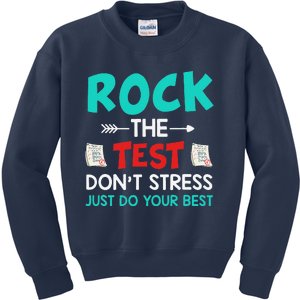 Test Day Do Your Best State Testing Teacher Student Kids Sweatshirt