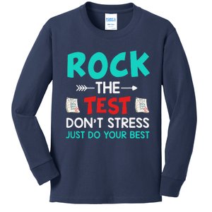 Test Day Do Your Best State Testing Teacher Student Kids Long Sleeve Shirt