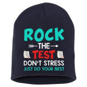 Test Day Do Your Best State Testing Teacher Student Short Acrylic Beanie