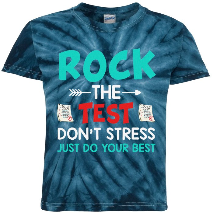 Test Day Do Your Best State Testing Teacher Student Kids Tie-Dye T-Shirt