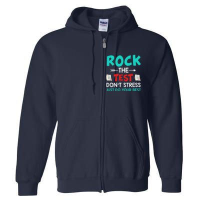 Test Day Do Your Best State Testing Teacher Student Full Zip Hoodie