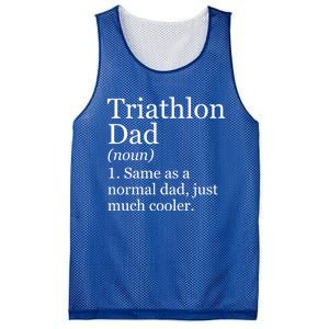 Triathlon Dad Definition Funny Sarcastic Sports Gift Mesh Reversible Basketball Jersey Tank