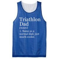 Triathlon Dad Definition Funny Sarcastic Sports Gift Mesh Reversible Basketball Jersey Tank