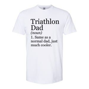 Triathlon Dad Definition Funny Sarcastic Sports Gift Softstyle CVC T-Shirt