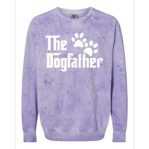 The Dogfather Dog Father Pet Owner Colorblast Crewneck Sweatshirt