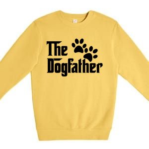 The Dogfather Dog Father Pet Owner Premium Crewneck Sweatshirt