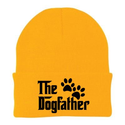 The Dogfather Dog Father Pet Owner Knit Cap Winter Beanie