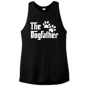 The Dogfather Dog Father Pet Owner Ladies PosiCharge Tri-Blend Wicking Tank