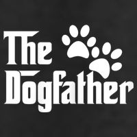 The Dogfather Dog Father Pet Owner 7 Panel Mesh Trucker Snapback Hat