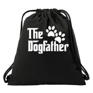 The Dogfather Dog Father Pet Owner Drawstring Bag