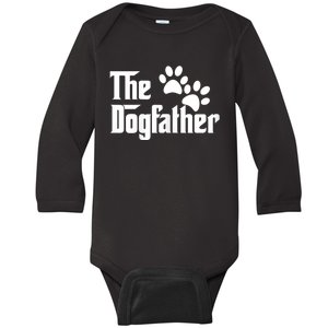 The Dogfather Dog Father Pet Owner Baby Long Sleeve Bodysuit