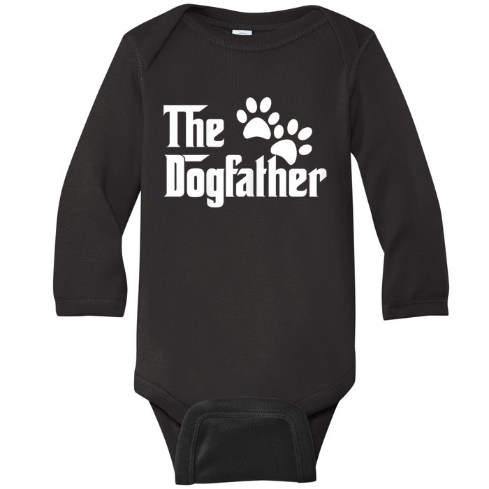 The Dogfather Dog Father Pet Owner Baby Long Sleeve Bodysuit