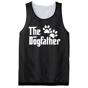 The Dogfather Dog Father Pet Owner Mesh Reversible Basketball Jersey Tank