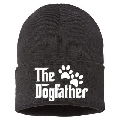 The Dogfather Dog Father Pet Owner Sustainable Knit Beanie