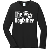 The Dogfather Dog Father Pet Owner Ladies Long Sleeve Shirt