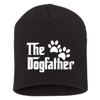 The Dogfather Dog Father Pet Owner Short Acrylic Beanie