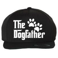 The Dogfather Dog Father Pet Owner Wool Snapback Cap