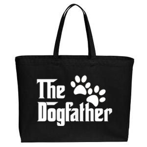 The Dogfather Dog Father Pet Owner Cotton Canvas Jumbo Tote