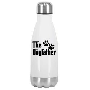 The Dogfather Dog Father Pet Owner Stainless Steel Insulated Water Bottle