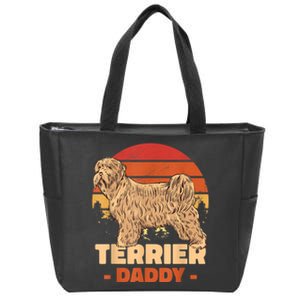 Terrier Dog Dad For Fathersday For All Father Zip Tote Bag