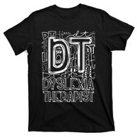 Typography Designs Dyslexia Therapist Nurse T-Shirt