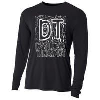 Typography Designs Dyslexia Therapist Nurse Cooling Performance Long Sleeve Crew