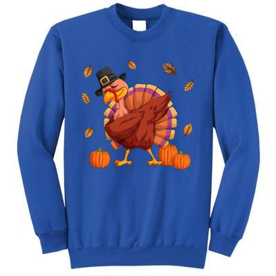 Thanksgiving Day Dabbing Turkey Pilgrim Boys Girls Cute Gift Sweatshirt