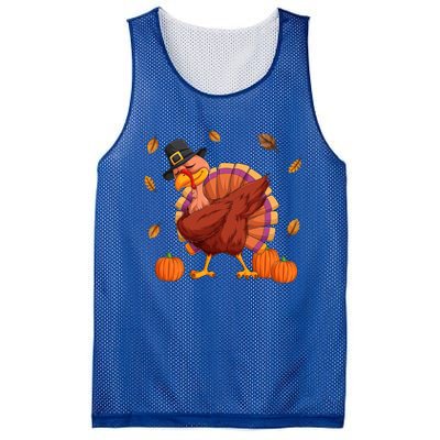 Thanksgiving Day Dabbing Turkey Pilgrim Boys Girls Cute Gift Mesh Reversible Basketball Jersey Tank