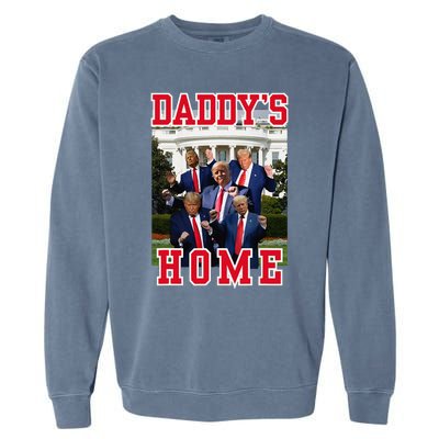 Trump Dance DaddyS Home Trump Dancing At White House Funny Garment-Dyed Sweatshirt