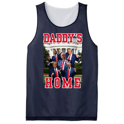 Trump Dance DaddyS Home Trump Dancing At White House Funny Mesh Reversible Basketball Jersey Tank