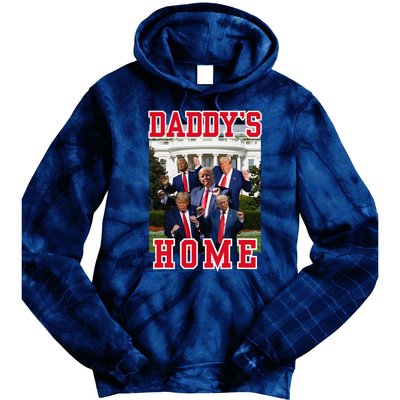 Trump Dance DaddyS Home Trump Dancing At White House Funny Tie Dye Hoodie