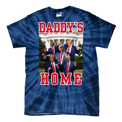 Trump Dance DaddyS Home Trump Dancing At White House Funny Tie-Dye T-Shirt